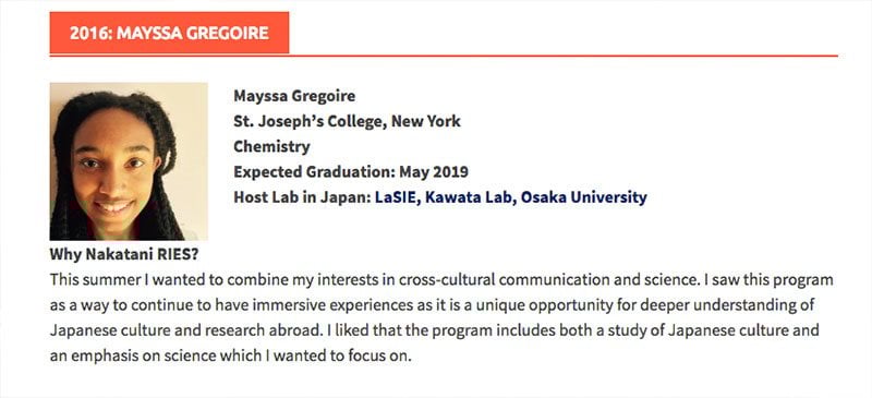 Mayssa Gregoire Class of 2016