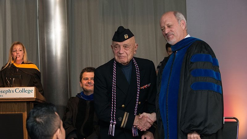 Michael Pope at the Military Graduate Recognition ceremony earlier this year.