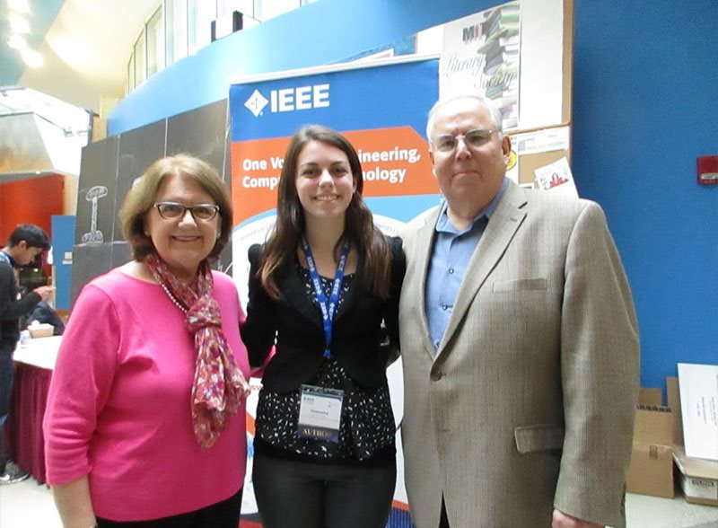 Samantha Miller with President Calareso and his wife, Rose