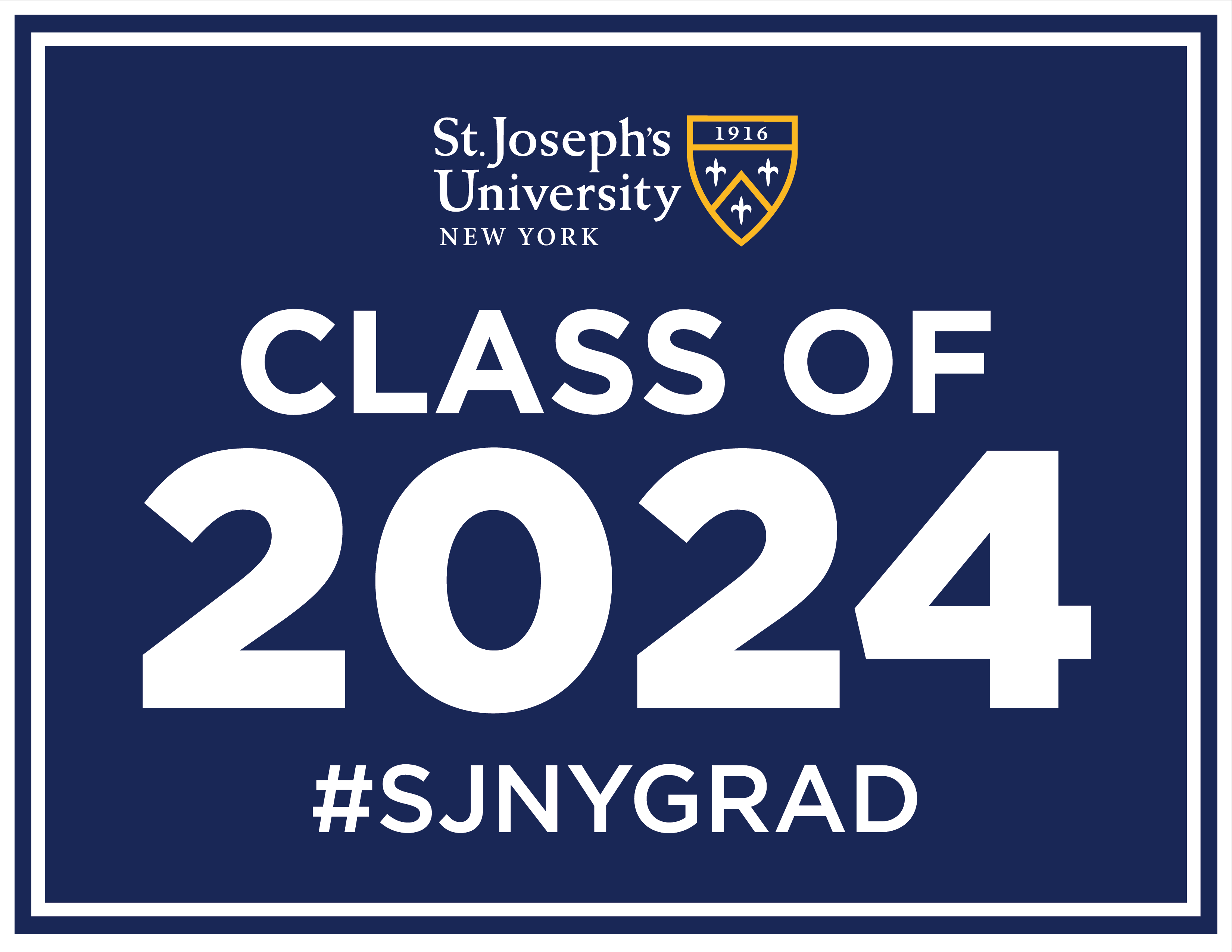 SJNY Class of 2023 Lawn Sign
